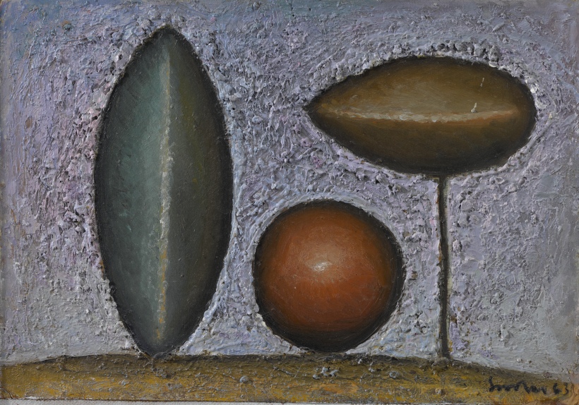 NÄDALA TEOS: Ülo Sooster. Kadakad sirelilillal&nbsp;foonil