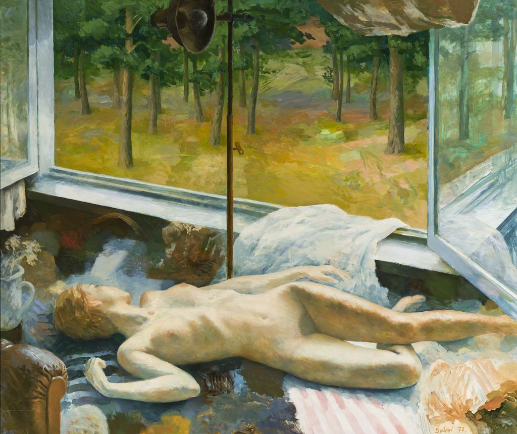 Olev Subbi. Tüdruk avatud akna all. 1997. Eesti Kunstimuuseum