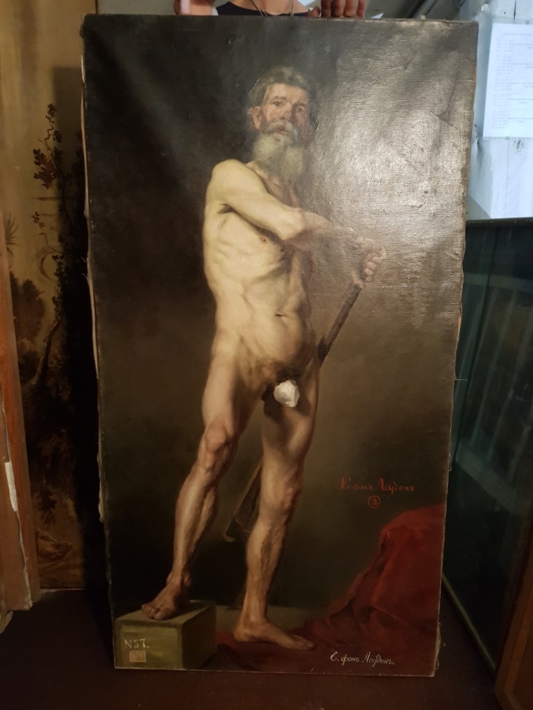 Naiste maalitud mehed - Elly von Loudoni (1852-1926) akt 1880. aastate algusest. Foto: Kadi Polli