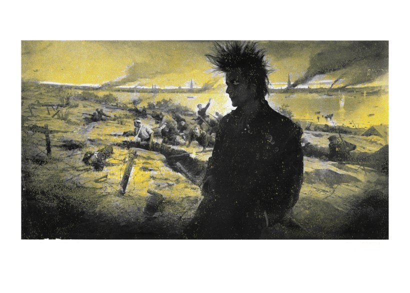 Herkki Erich Merila. Tallinn põleb. 1989/2018. Pigmentfoto. Eesti Kunstimuuseum