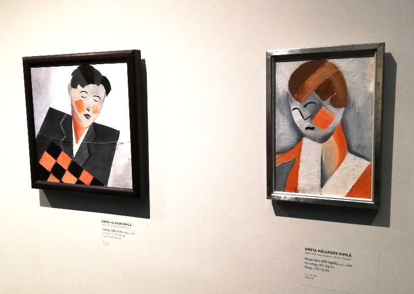 Greta Hällfors-Sipilä vormiuuenduslikud portreed, 1918–1920. Foto: Anu Allas