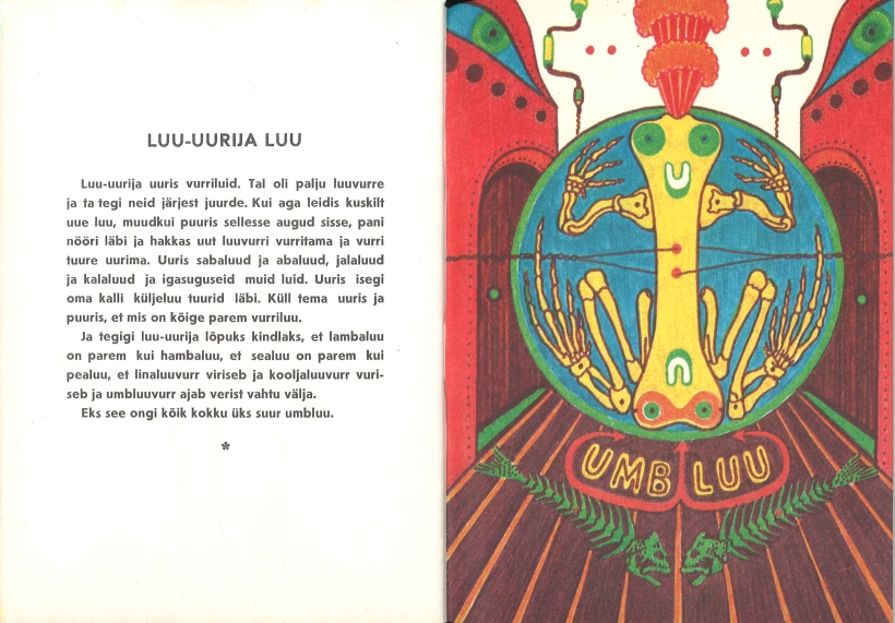 Vello Vinna illustratsioon Aino Perviku raamatule „Umbluu“ (1980)