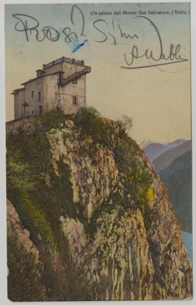 Ado Vabbe postkaart Itaaliast Aleksander Tassale. Eesti Kirjandusmuuseumi Eesti Kultuurilooline Arhiiv