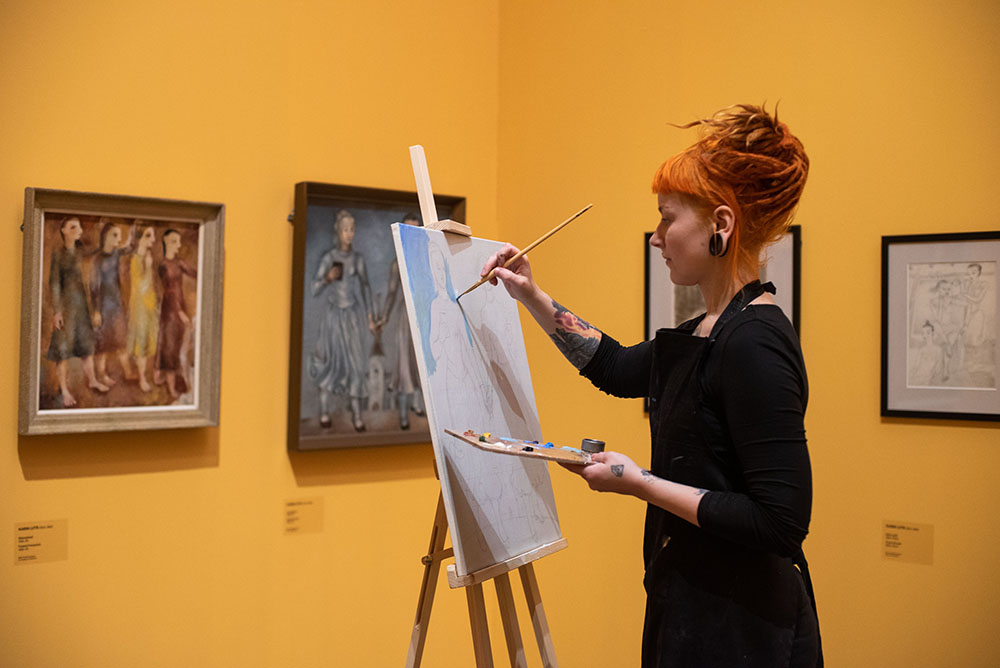 Koopiamaalikursus Kumu näitusel