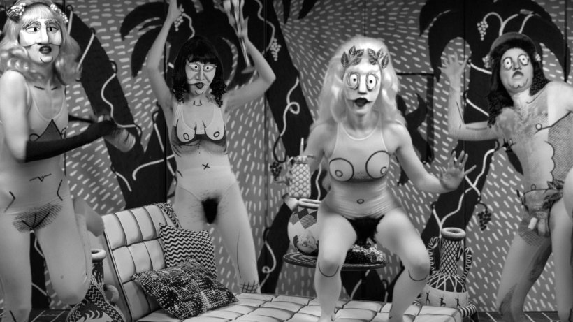 Mary Reid Kelley koostöös Patrick Kelleyga. Dionysose piitsapiug. 2015. Kaader videost