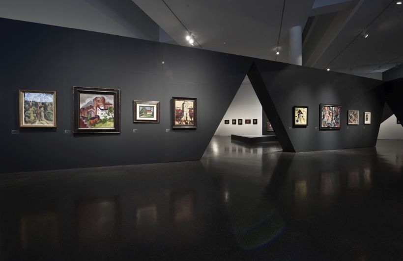 Näituse „Saksamaa metsikud. Brücke ja Blaue Reiteri ekspressionistid“ vaade.