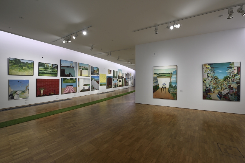 Näituse "Andres Tolts. Maastik vaikeluga" vaade. 