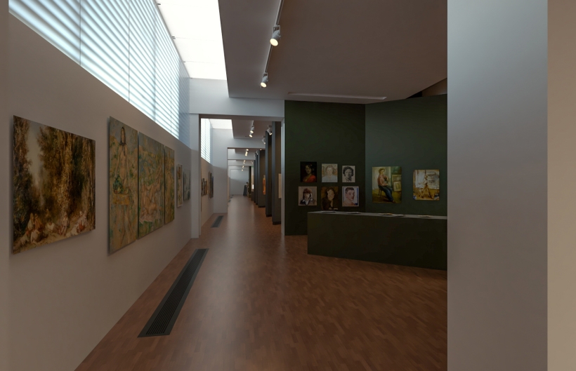 Uue püsinäituse kujunduse vaated. Arhitekt Raul Kalvo