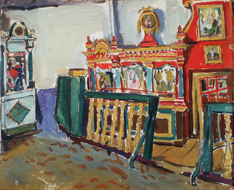 Karl Pärsimägi. Petseri kiriku interjöör