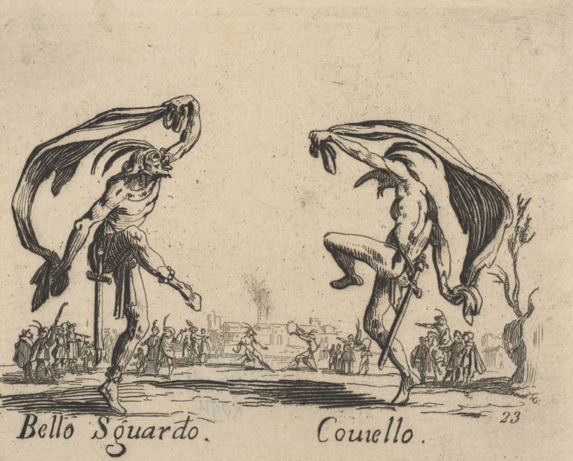 kaks groteskset tegelast tantsimas