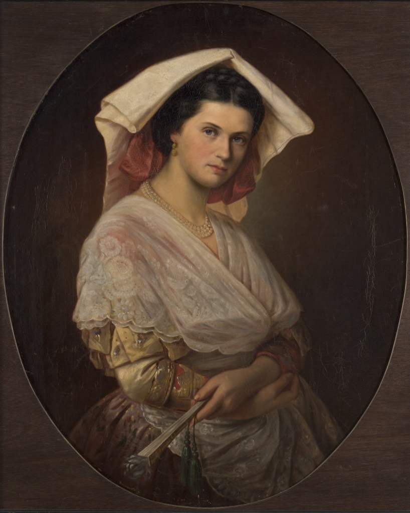 Julie Wilhelmine Hagen-Schwarz. Naise portree. Dateerimata. Eesti Kunstimuuseum.