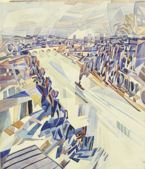 Seine jõgi. 1924. Akvarell, paber. Eesti Kunstimuuseum