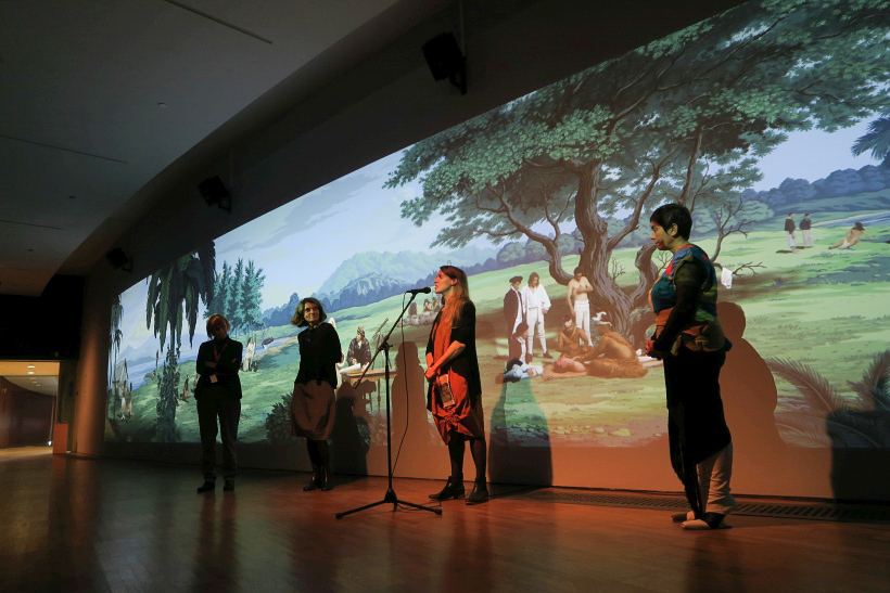 Näituse „Vallutaja pilk. Lisa Reihana „In Pursuit of Venus““ avamine. Foto: Karel Zova