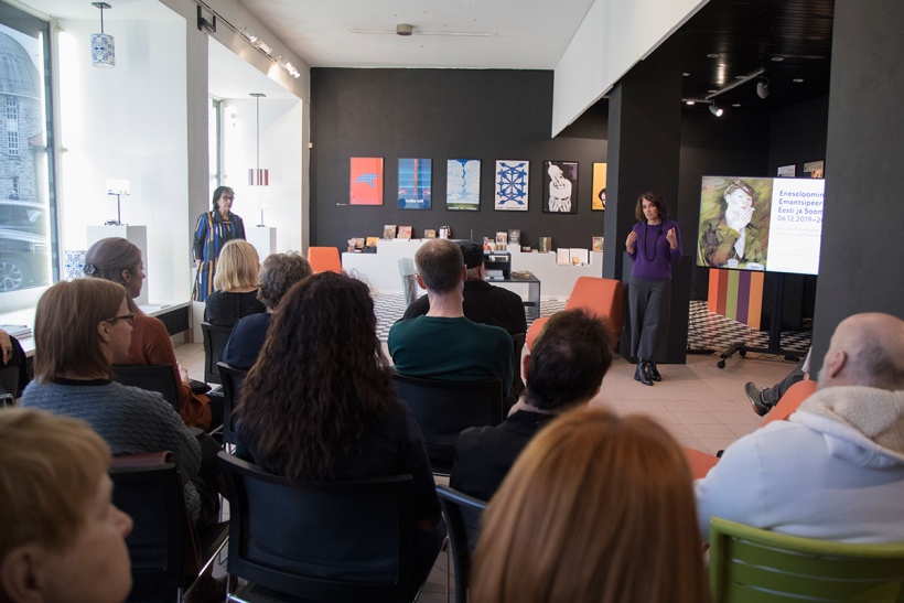 Kumu kunstimuuseumi programmi esitlus Arhitektuuri- ja Disainigaleriis. Foto: Helen Melesk