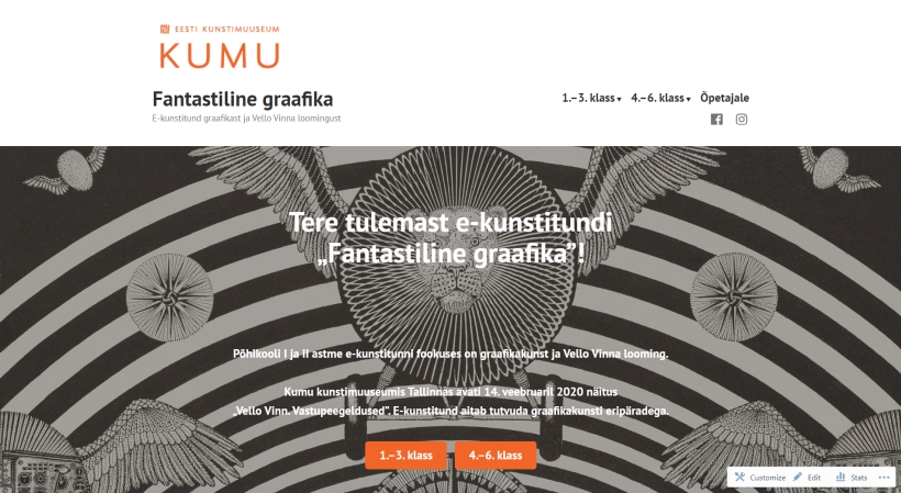 E-tunni „Fantastiline graafika“ avaleht