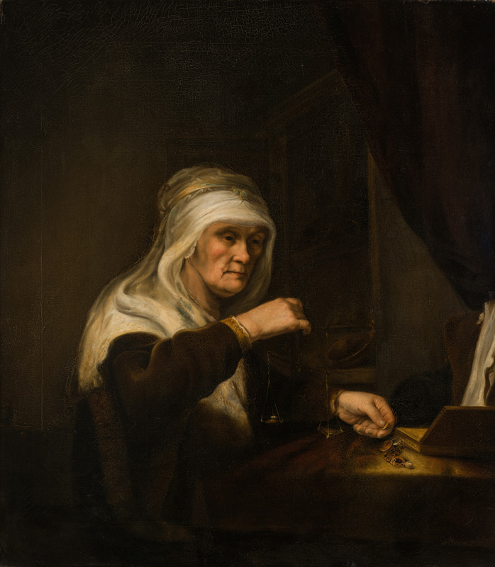 NÄDALA TEOS: Julie Hagen-Schwarz. Kullavaagija. Koopia Rembrandti (?) järgi&nbsp;(1846–1848)